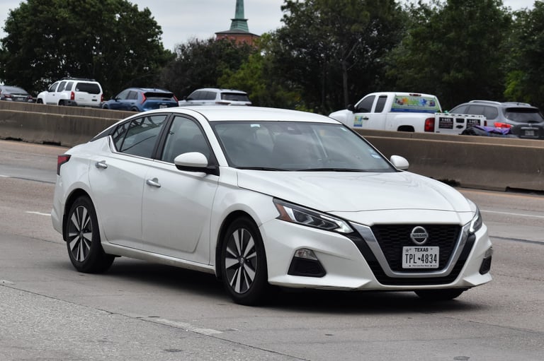 White Nissan Altima